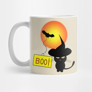 Cute cat ready for Halloween Mug